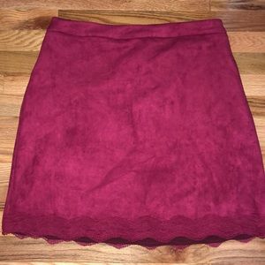 Comfortable Red Skirt